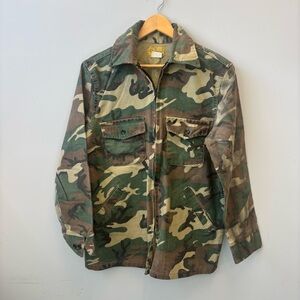 Deerskin Melton Shirt Co. Vintage Men's Camouflage Shirt Jacket Medium